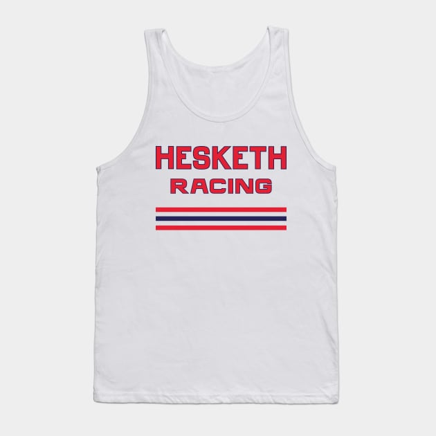 Original 1974 Hesketh Racing Grand Prix team emblem Tank Top by retropetrol